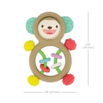 Сензорна бебешка дрънкалка, Infantino, Маймунка