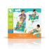Интерактивна играчка, Infantino, B Kids, 3 в 1 Проходилка и маса конче, Синя