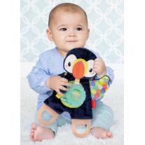 Бебешка мека сензорна играчка, Infantino, Птичка