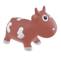 Играчка за скачане "Кравичката Бела" Каменно червено KidZZfarm