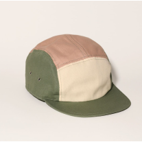 Детска слънцезащитна шапка с козирка с UPF50+ Kietla 5 Panel 4-9 г. Green, Natural, Pink