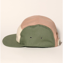 Детска слънцезащитна шапка с козирка с UPF50+ Kietla 5 Panel 4-9 г. Green, Natural, Pink