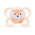 Биберон залъгалка NUK Perfect Match силикон, 0-2 мес., 2 бр., AIR, Лисица/Мече