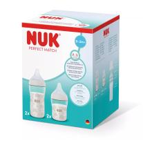 Сет шишета NUK Perfect Match РР, 4 части - 2х150мл. + 2х260мл., Дъга