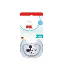 Биберон залъгалка NUK Perfect Match биберон залъгалка, силикон 0-6мес. 1бр., AIR, Мики, сива