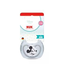 Биберон залъгалка NUK Perfect Match биберон залъгалка, силикон 6-18 мес. 1бр., AIR, Мики, сива