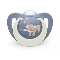 Биберон залъгалка NUK First Choice силикон, 0-6 мес., 1 бр., Night, Коала