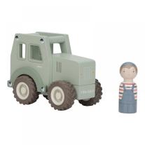 Дървена играчка трактор Little Dutch FSC