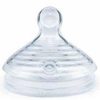 Силиконови биберони за шише NUK for Nature - Softer, размер L, 2 броя 0М+