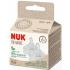 Силиконови биберони за шише NUK for Nature - Softer, размер L, 2 броя 0М+ Силиконови биберони за шише NUK for Nature - Softer, размер L, 2 броя 0М+