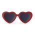 Детски слънчеви очила Roshambo Eyewear във форма сърце с 100% UV защита 0-24 месеца – цвят червен