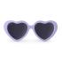 Детски слънчеви очила Roshambo Eyewear във форма сърце с 100% UV защита 5-10 години – цвят лилав