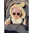 Детски слънчеви очила Roshambo Eyewear във форма сърце с 100% UV защита 0-24 месеца – цвят праскова