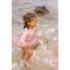 Детски Цял Бански Костюм с Дълъг Ръкав Little Dutch Sunny Flowers Blush - 98/104