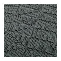 Луксозно плетено одеяло Tutti Bambini цвят Charcoal