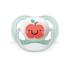 2 бр. ортодонтични залъгалки Philips Avent Ultra Air Happy 0-6м с декорация Ябълка и Круша