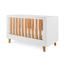 Дървено легло Tutti Bambini Como White/Rosewood