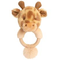 Жираф Бебешка дрънкалка ринг от серията Keel ToY Keeleco 14 см