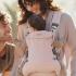 Ергономична раница BabyBjorn Harmony Woven Mélange Light Pink