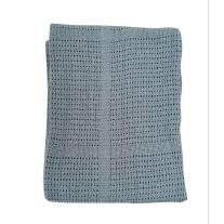 Плетено одеало от памук BabyDan Dusty Blue