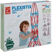 Бамбуков конструктор Hape, Flexistix, Креативен комплект