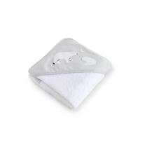 Бебешка хавлия 100x100 Bonjourbébé, Gray Polaris