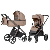 Бебешка количка 2в1 Carrello Omega Paper Beige