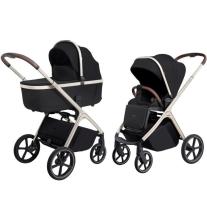 Бебешка количка 2в1 Carrello Vector Pearl Black