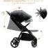 Бебешка лятна количка KinderKraft - Mitzy, Ink Black Бебешка лятна количка KinderKraft - Mitzy, Ink Black