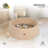 Бебешки басейн за игра с 200 топки Moni Toys, Boucle, бежов