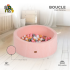 Бебешки басейн за игра с 200 топки Moni Toys, Boucle, розов