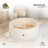 Бебешки басейн за игра с 200 топки Moni Toys, Boucle, слонова-кост