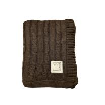 Бебешко одеяло от органичен памук Kaiser CABLE KNITT, Brown