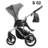 Бебешка количка 2в1 Bebetto - BRESSO Premium Class Silver S02