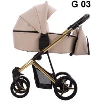 Бебешка количка 2в1 Bebetto - Flavio Premium Class Gold G03