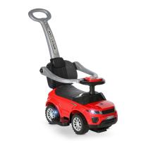 Кола за яздене с дръжка Lorelli - Off road, Червена