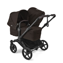 Количка за близнаци Bugaboo Donkey6 Duo Cocoa Brown