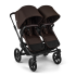 Количка за близнаци Bugaboo Donkey6 Twin Complete Cocoa Brown