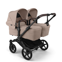 Количка за близнаци Bugaboo Donkey6 Twin Complete Taupe Melange
