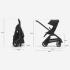 Детска количка Bugaboo Dragonfly Grey Melange Fabrics Black Chassis - Forest Green