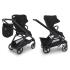 Детска количка Bugaboo Dragonfly Grey Melange Fabrics Black Chassis - Forest Green