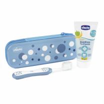 Комплект за почистване на зъбки Chicco 6m+ Azzurro