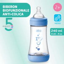 Бебешко шише за хранене Chicco Perfect 5 Azzurro