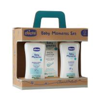 Комплект бебешка козметика 3в1 Chicco Baby Moments