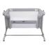 Бебешка мини кошара с падаща страна Chicco Next 2 Me Magic Evo Grey Mist