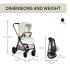 Бебешка комбинирана количка 2в1 Chicco Bellagio Amber Glow Изложена