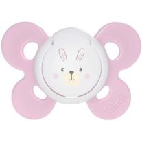 Силиконова залъгалка Chicco Physio Comfort 0-6м. Розово зайче