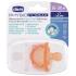 Силиконова залъгалка Chicco Soft Lux 16-36 м. Бежова и Кристал