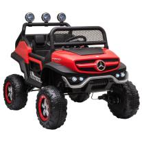 Детски лицензиран акумулаторен джип Chipolino Mercedes Unimog Червен