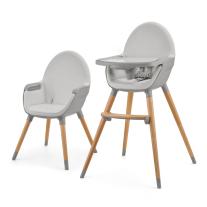 Столче за хранене Kinderkraft Fini 2, 2в1, Сиво Столче за хранене Kinderkraft Fini 2, 2в1, Сиво